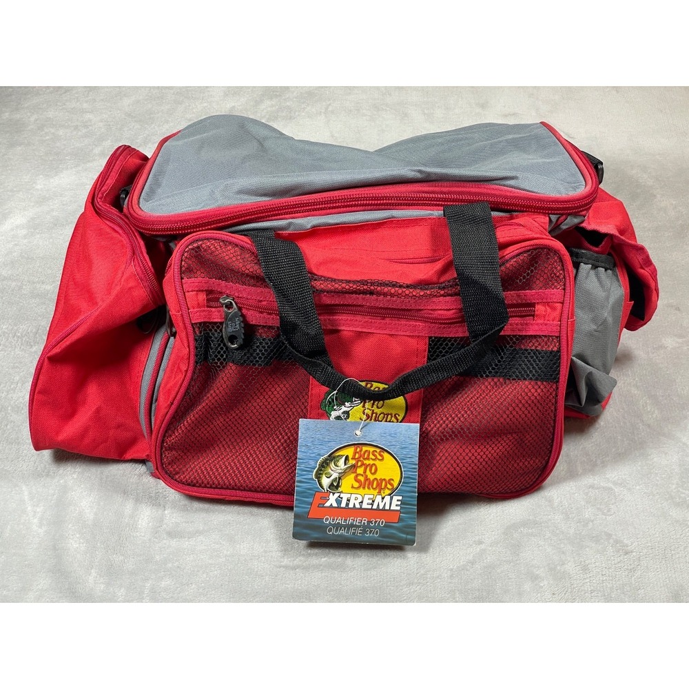 Bass Pro Shops Extreme Qualifier 370 Tackle Bag Fishing Gear Storage Red NWT